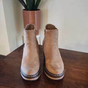 Altar'd State Light Brown Ankle Booties
